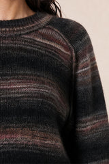 BRONZE SOFT REFINED KNITIPED ALPACA MERINO WOOL SWEATER