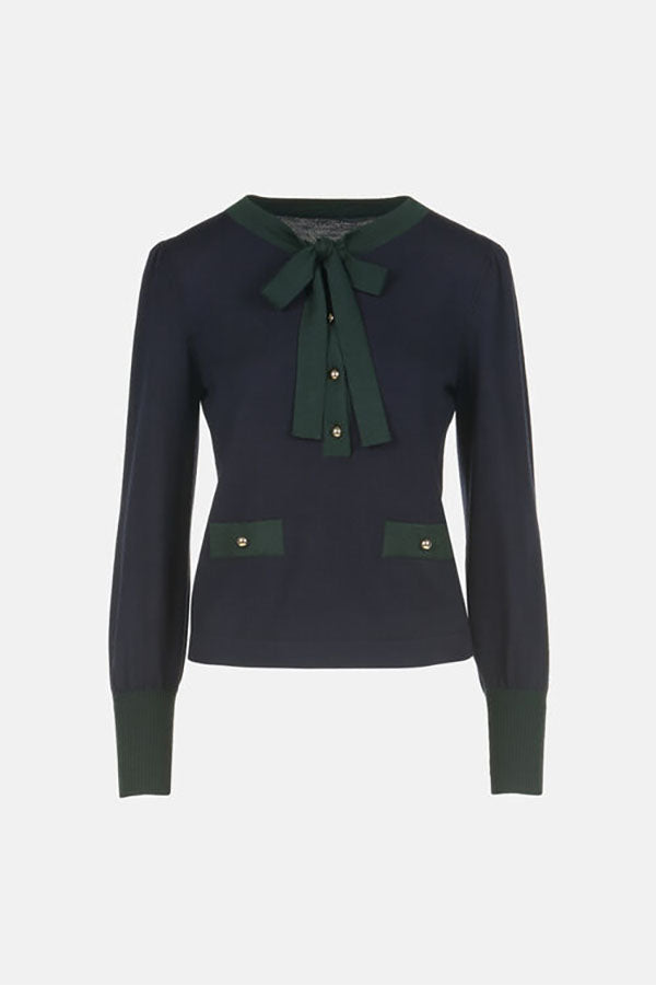 MALUMA BLUE  BON TON PULLOVER