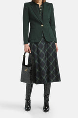 MALVEZZA GREEN WOOL BLAZER