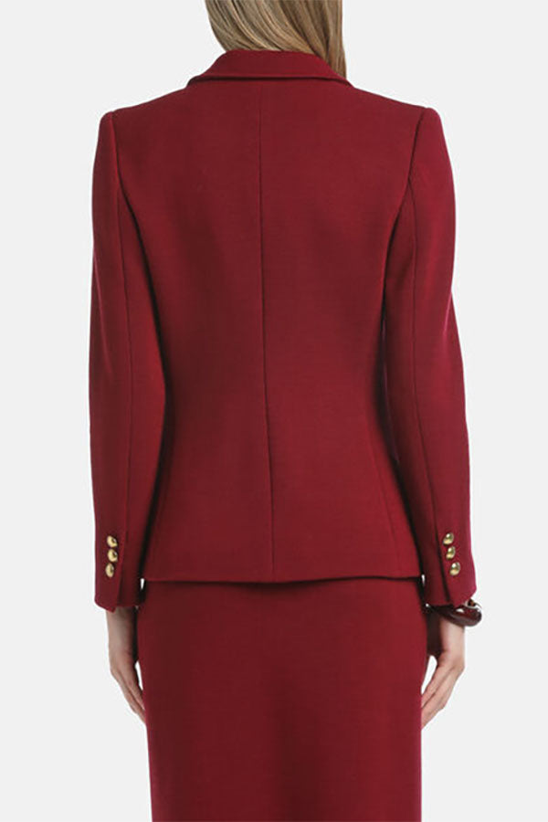 MALVEZZA RED WOOL BLAZER