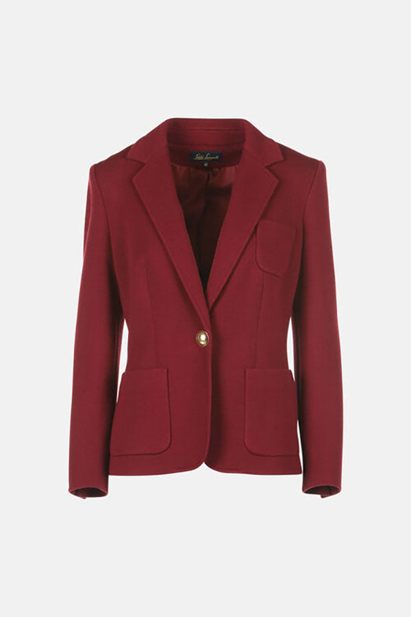 MALVEZZA RED WOOL BLAZER