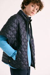 MAMBO88 PONCHO CUT SHORT DOWN JACKET