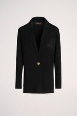 MANCINA BLACK LS EMBROIDERED JACKET