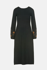 MANILIA EMBROIDERED MIDI DRESS