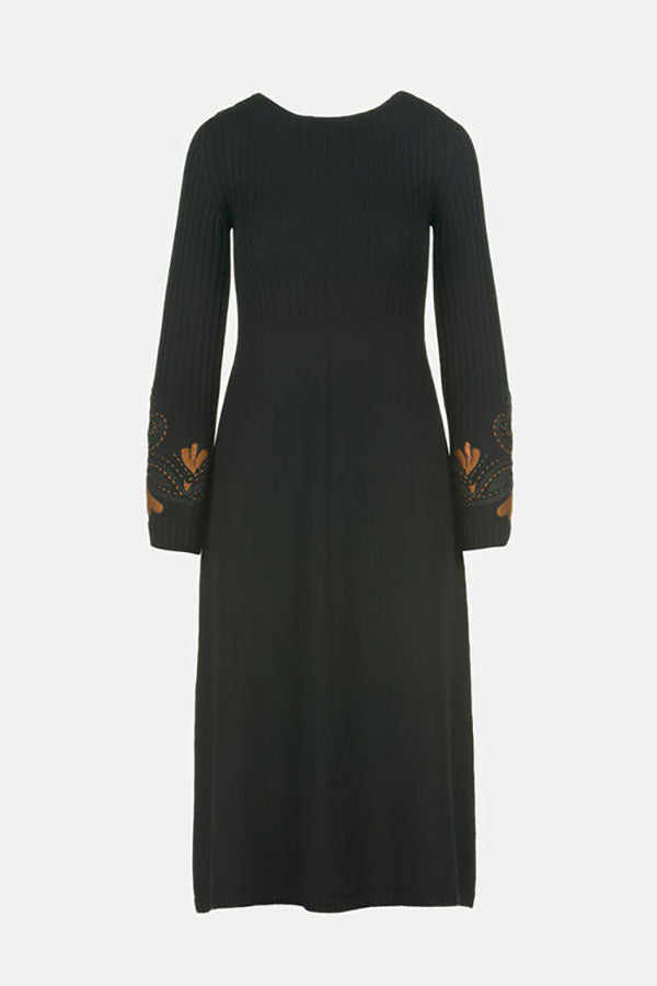 MANILIA EMBROIDERED MIDI DRESS