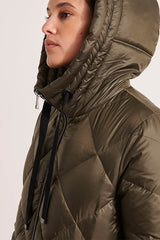 MAQUIS MID-LENGTH HOODED DOWN JACKET
