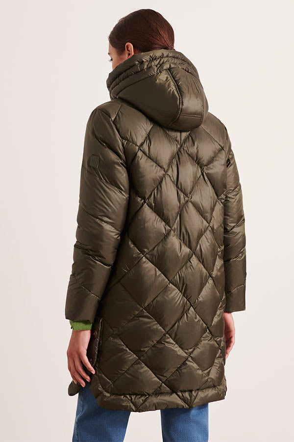 MAQUIS MID-LENGTH HOODED DOWN JACKET