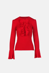 MARGARITA RUFFLED PULLOVER