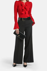 MARGARITA RUFFLED PULLOVER