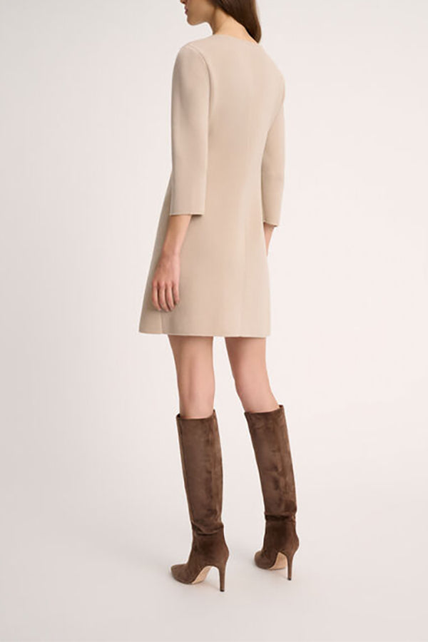 MARINELLA BEIGE KNIT DRESS