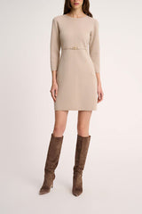 MARINELLA BEIGE KNIT DRESS