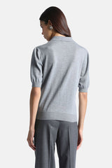 MARIUS GREY SHORT SLEEVED POLO