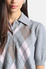 MARIUS GREY SHORT SLEEVED POLO