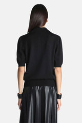 MARIUS BLACK SHORT SLEEVED POLO