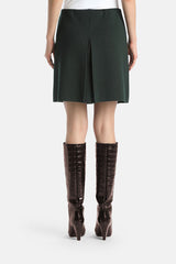 MARSICA GREEN KNIT MINISKIRT
