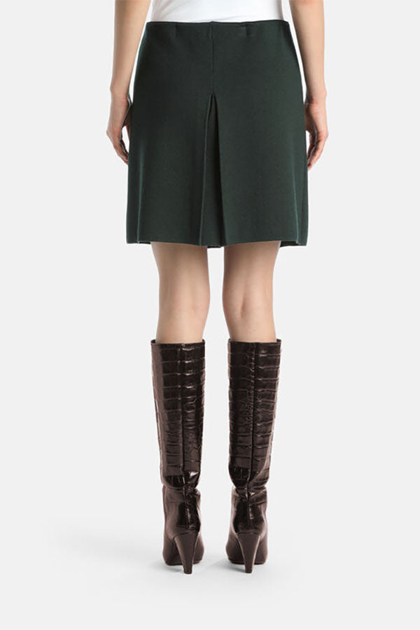 MARSICA GREEN KNIT MINISKIRT