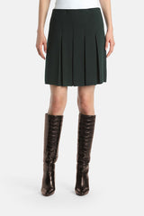 MARSICA GREEN KNIT MINISKIRT