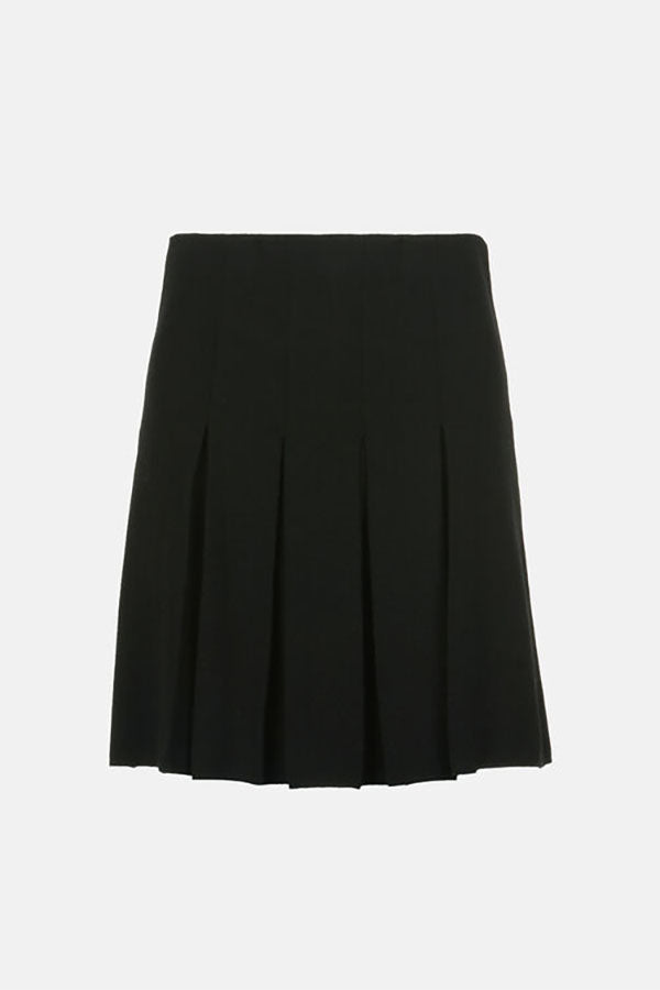 MARSICA BLACK KNIT MINISKIRT