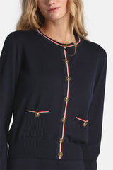 MARTORANA BON-TON WOOL CARDIGAN