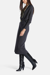 MASCAL ELEGANT KNITTED MIDI DRESS