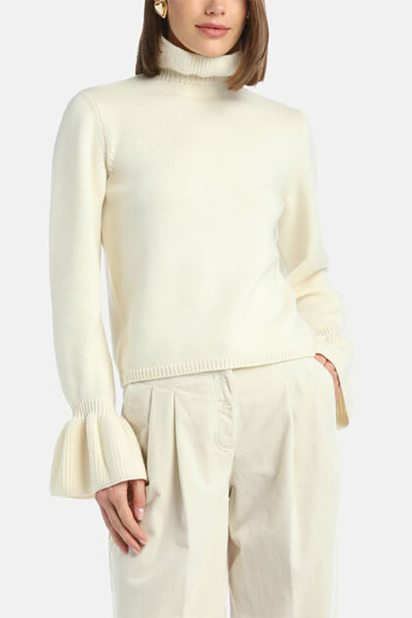 MEDIANTE RUFFLED PULLOVER