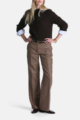 MELETI TEXTURED WOOL BLEND SWEATER