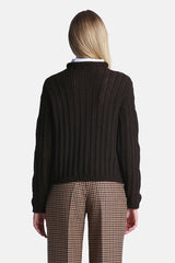 MELETI TEXTURED WOOL BLEND SWEATER