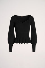 MERLATO HEART-NECK PULLOVER