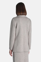 MICOLOGIA BEIGE LAPELS KNIT JACKET