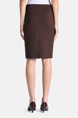MINIA BLACK WOOL PENCIL SKIRT