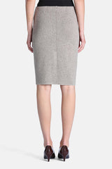 MINIA GREY WOOL PENCIL SKIRT