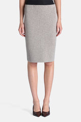 MINIA GREY WOOL PENCIL SKIRT