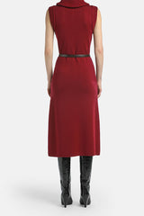 MIRINA RED MIDI DRESS