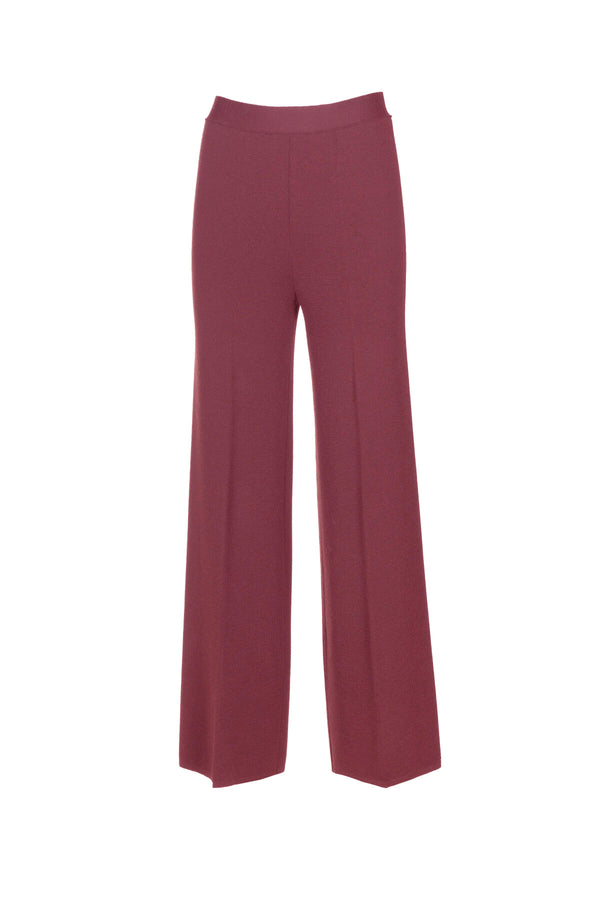 MODINE A RED WOOL TROUSERS