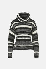 MOSCARDINO STRIPED TURTLENECK