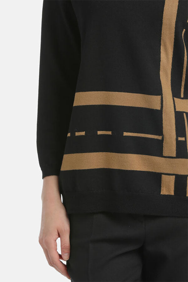 MOTEL JACQUARD TURTLENECK