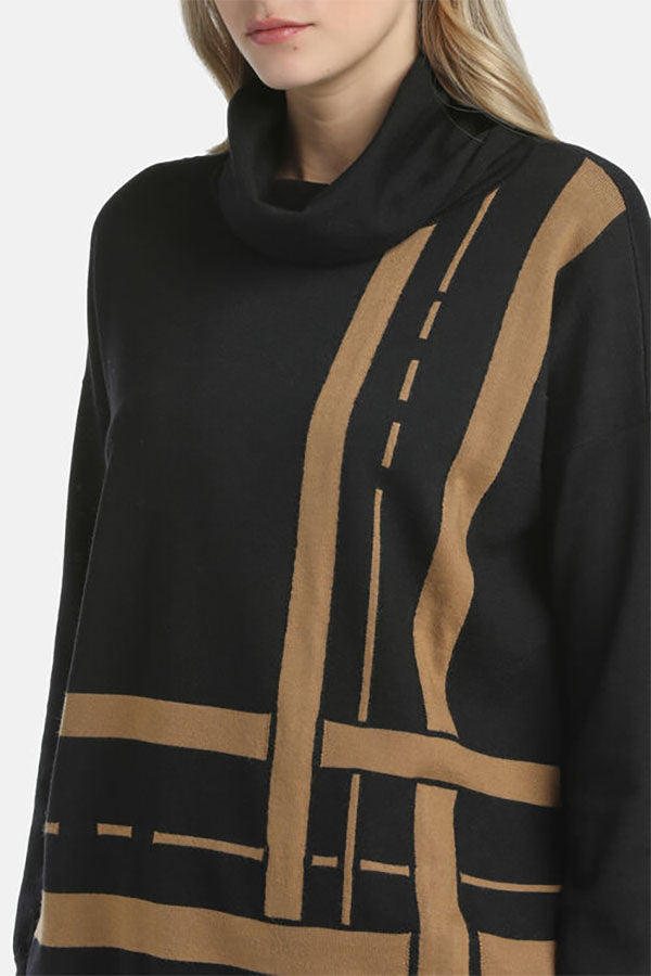 MOTEL JACQUARD TURTLENECK