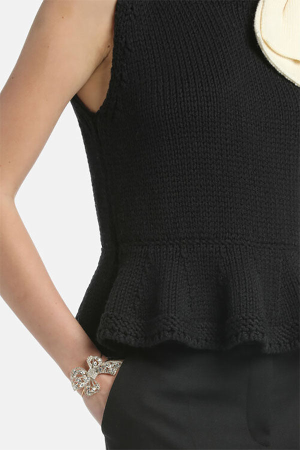 MULINETTA KNIT BOW TOP