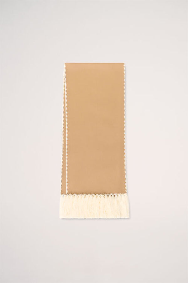 MUSIC BEIGE EMBROIDERED SCARF