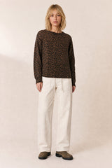 CAMEL FELINE LOOK PULLOVER