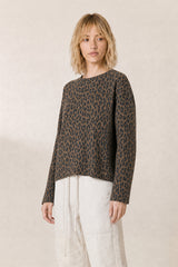 CAMEL FELINE LOOK PULLOVER