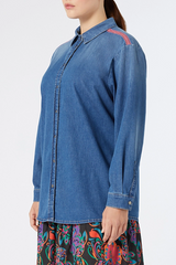 NADIA EMBELLISHED DENIM SHIRT