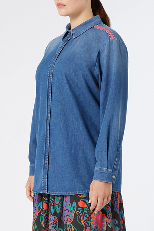 NADIA EMBELLISHED DENIM SHIRT