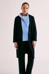 NEF IRIDESCENT JACQUARD KNIT COAT