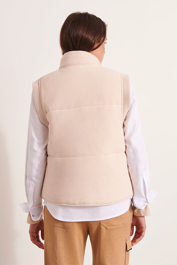NOE1927-12 QUILTED WOOL VEST