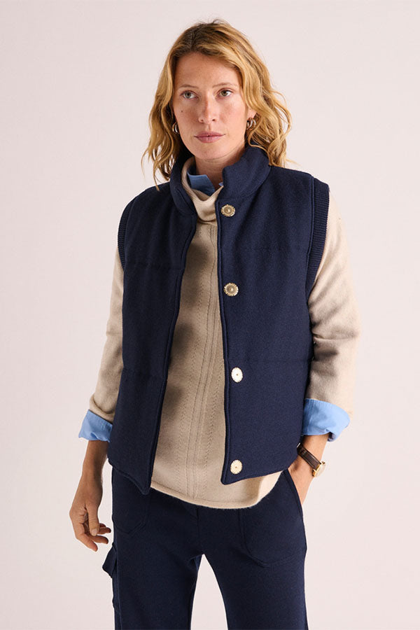 NOE1927 MILANO KNITTED QUILTED VEST