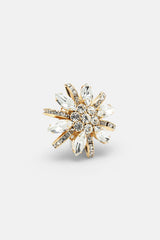NOLLES CRYSTAL-EMBELLISHED BROOCH
