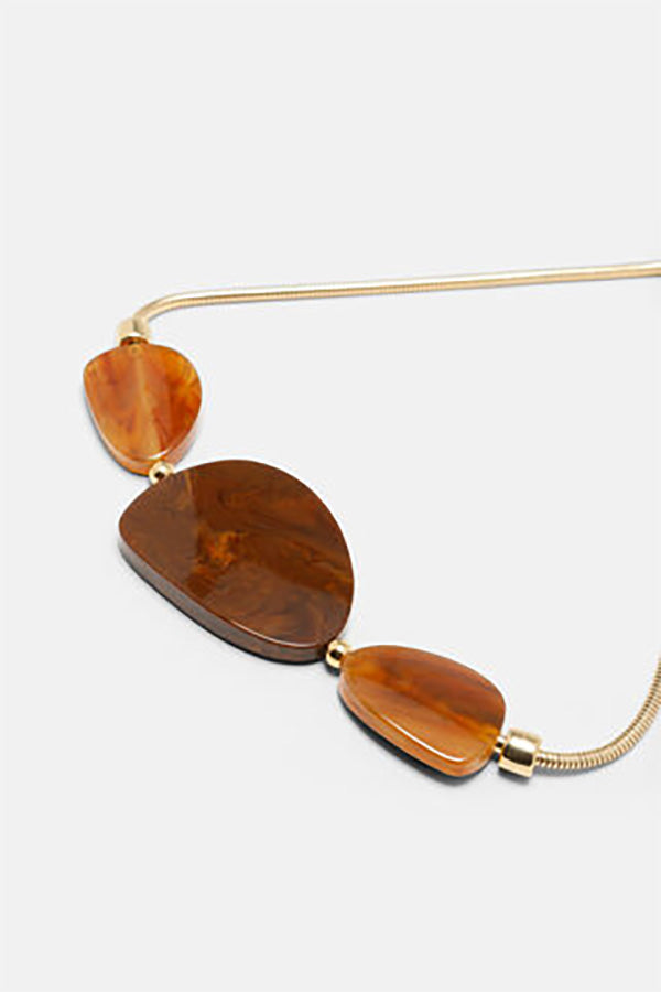 NOMADA DARK BLUE CHAIN NECKLACE
