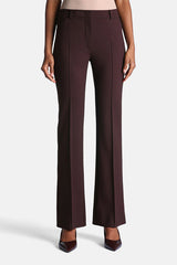 OCTAVIA BROWN PRESSED CREASE SLIM FIT TROUSERS