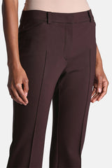 OCTAVIA BROWN PRESSED CREASE SLIM FIT TROUSERS